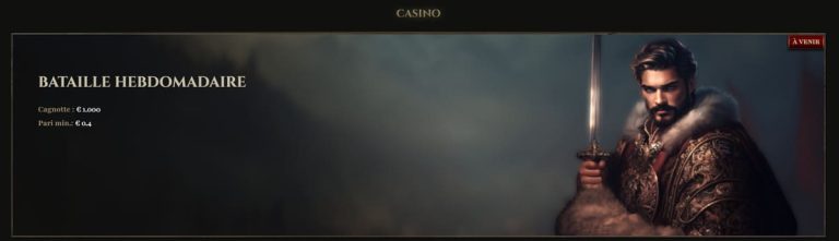 Kyngs Casino bataille hebdomadaire