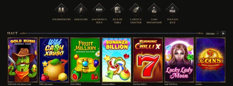 Kyngs Casino jeux