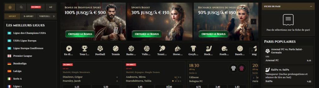 Kyngs Casino paris sportifs