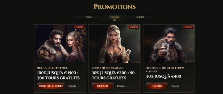 Kyngs Casino promotions
